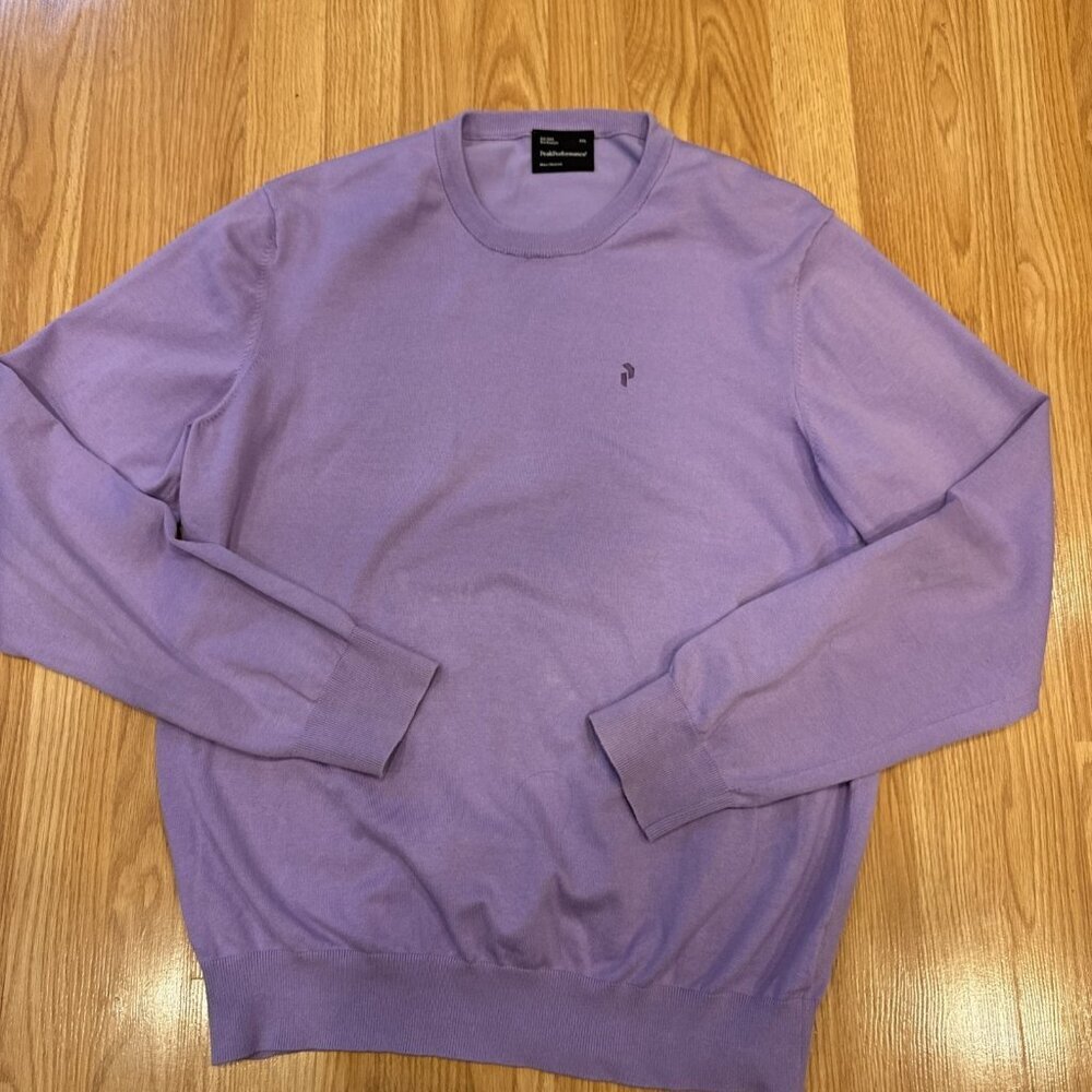 Peak Performance Alex C2 Lavender Cotton Poly Crewneck Sweater Men‎ XXL